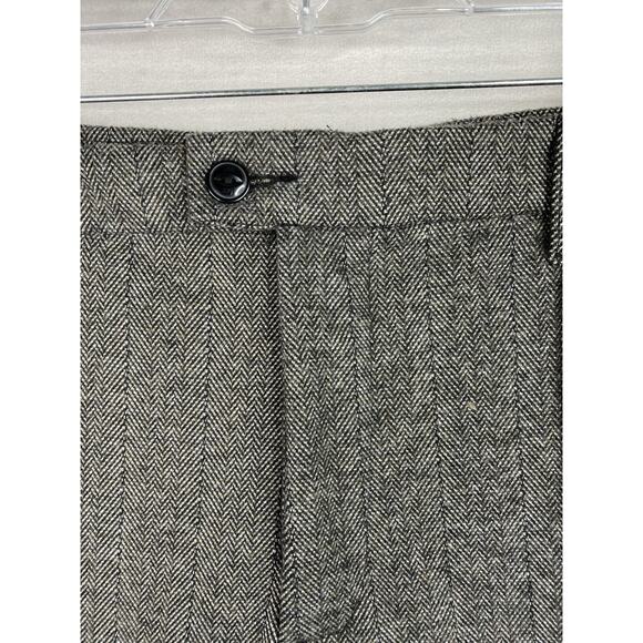 Lee Pants Womens Plus Sz 20 Brown/Gray Herringbone Tweed Dress Reg Straight Leg - Picture 3 of 13